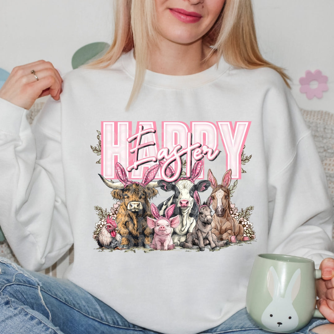 Happy Easter DTF Transfer | Trendy Easter DTF Transfer | Ready to Press | High Quality DTF Transfers | Fast Shipping