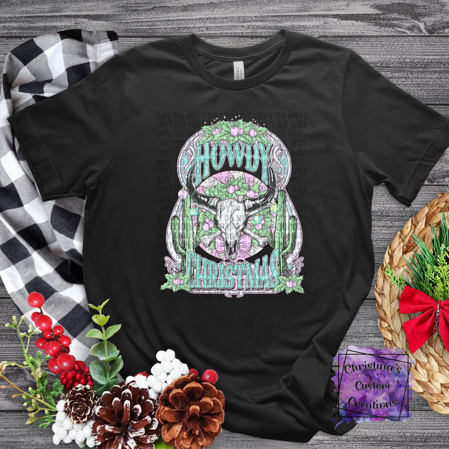 Howdy Christmas T-Shirt | Western Christmas Shirt | Fast Shipping | Super Soft Shirts for Women/Kid's