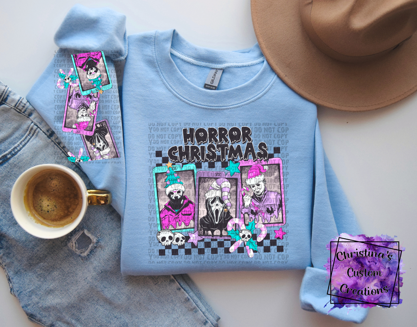 Horror Christmas Hoodie with Sleeves | Fast Shipping | Super Soft Shirts for Women