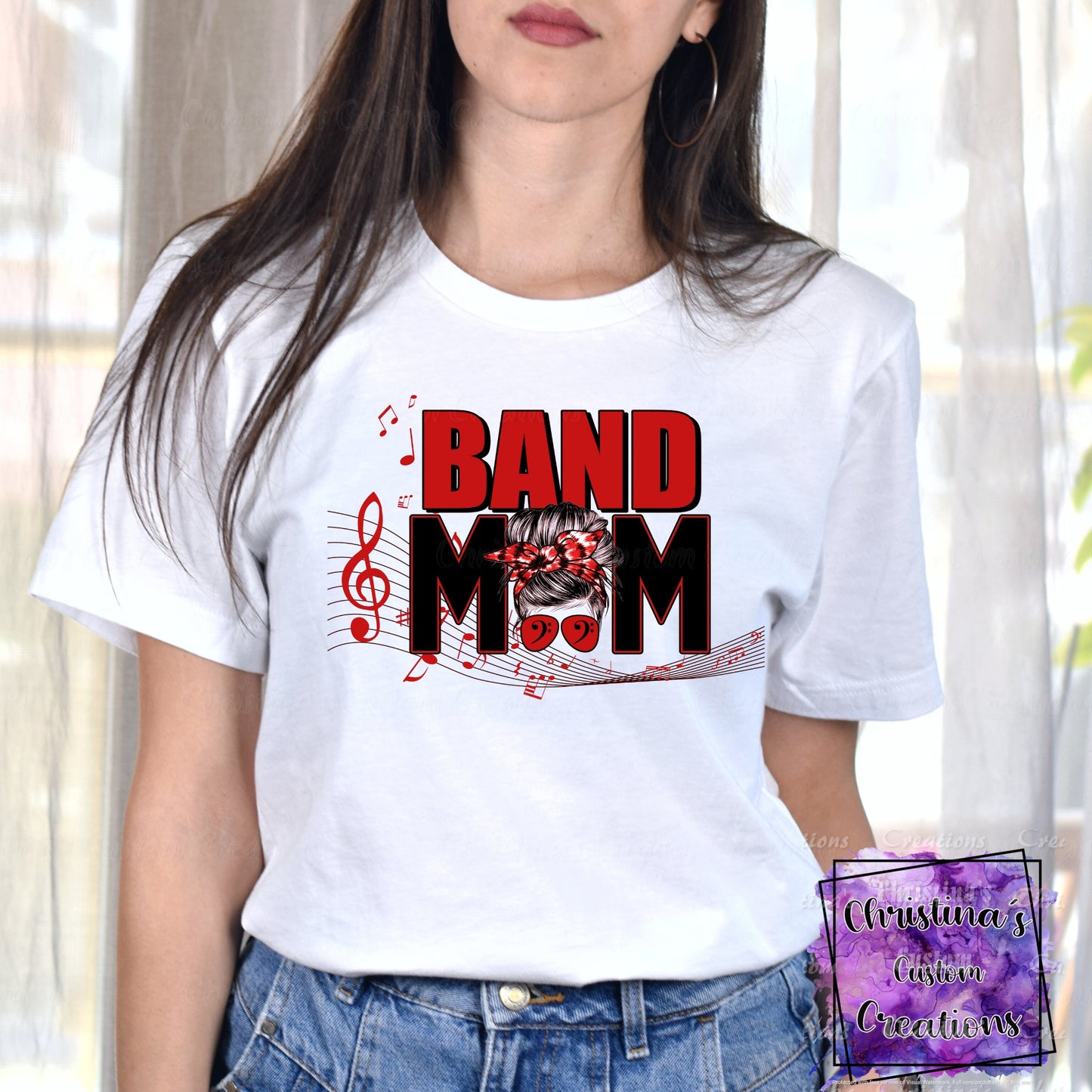 Red Band Mom T-Shirt | Trendy School Spirit Shirt | Fast Shipping | Super Soft Shirts for Men/Women/Kid's | Bella Canvas
