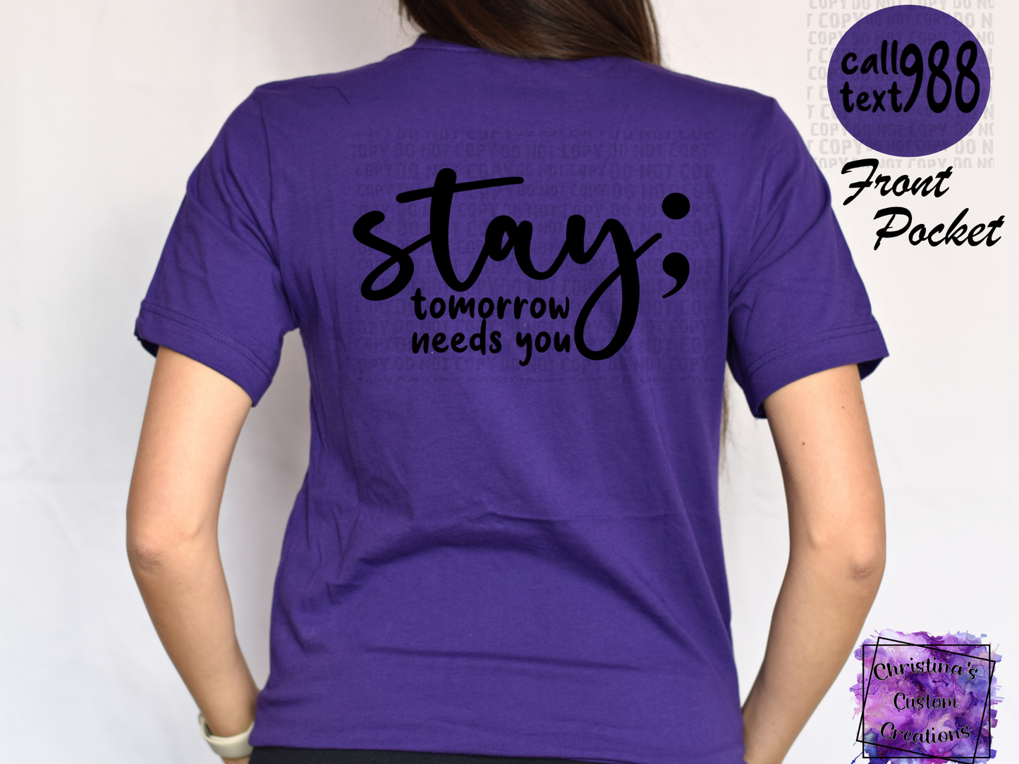 988 Stay T-Shirt | Suicide Awareness Shirt | Stay The World Needs You In It T-Shirt | Fast Shipping | Super Soft Shirts for Men/Women