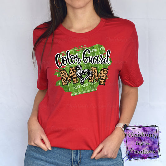 Colorguard Mom T-Shirt | Trendy School Spirit Shirt | Fast Shipping | Super Soft Shirts for Men/Women/Kid's | Bella Canvas