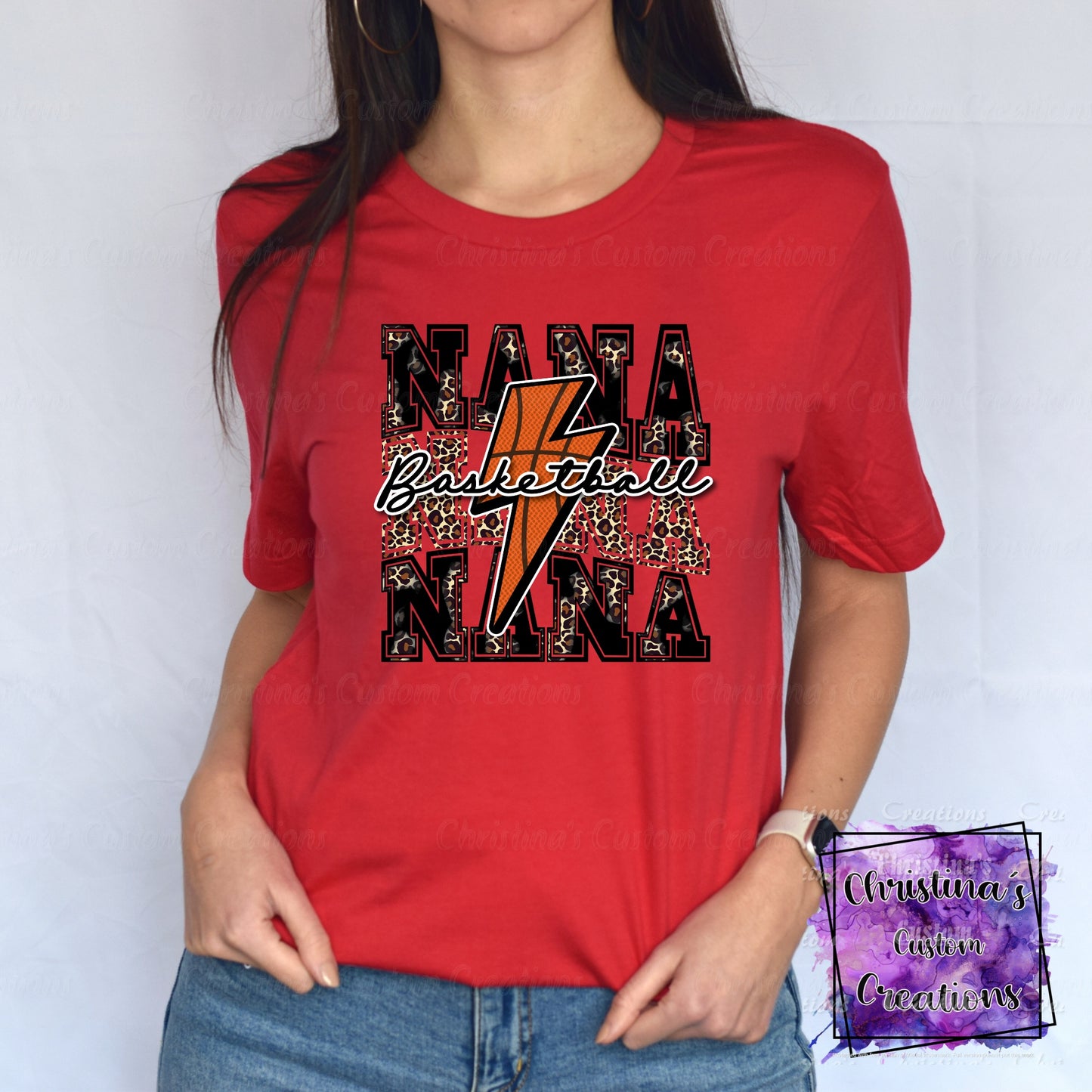 Basketball Nana T-Shirt | Trendy School Spirit Shirt | Basketball Shirt | Super Soft Shirts for Women | Bella Canvas