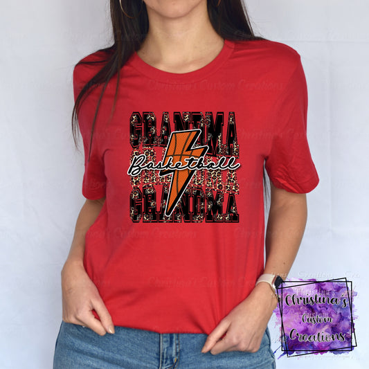 Basketball Grandma T-Shirt | Trendy School Spirit Shirt | Basketball Shirt | Super Soft Shirts for Women | Bella Canvas