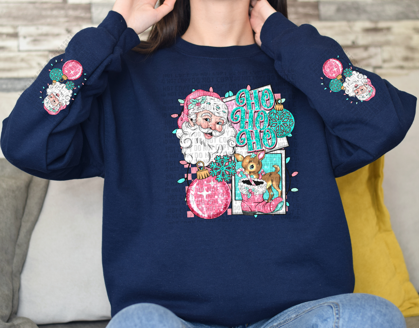 Ho Ho Ho Sweat Shirt | Trendy Christmas Hoodie with Sleeves | Does Anyone Need A Hug? | Fast Shipping | Super Soft Shirts for Women