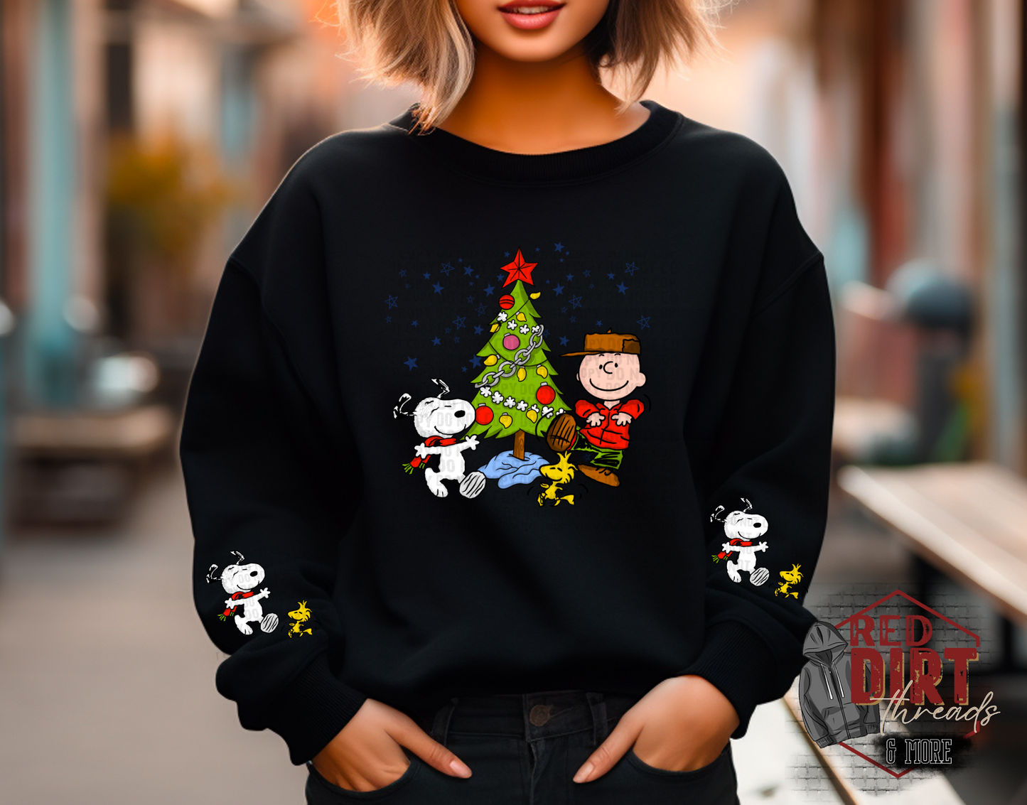 CB Christmas Sweat Shirt | Trendy Christmas Hoodie with Sleeves | Fast Shipping | Super Soft Shirts for Women