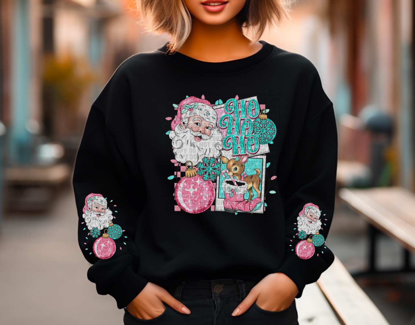 Ho Ho Ho Sweat Shirt | Trendy Christmas Hoodie with Sleeves | Does Anyone Need A Hug? | Fast Shipping | Super Soft Shirts for Women