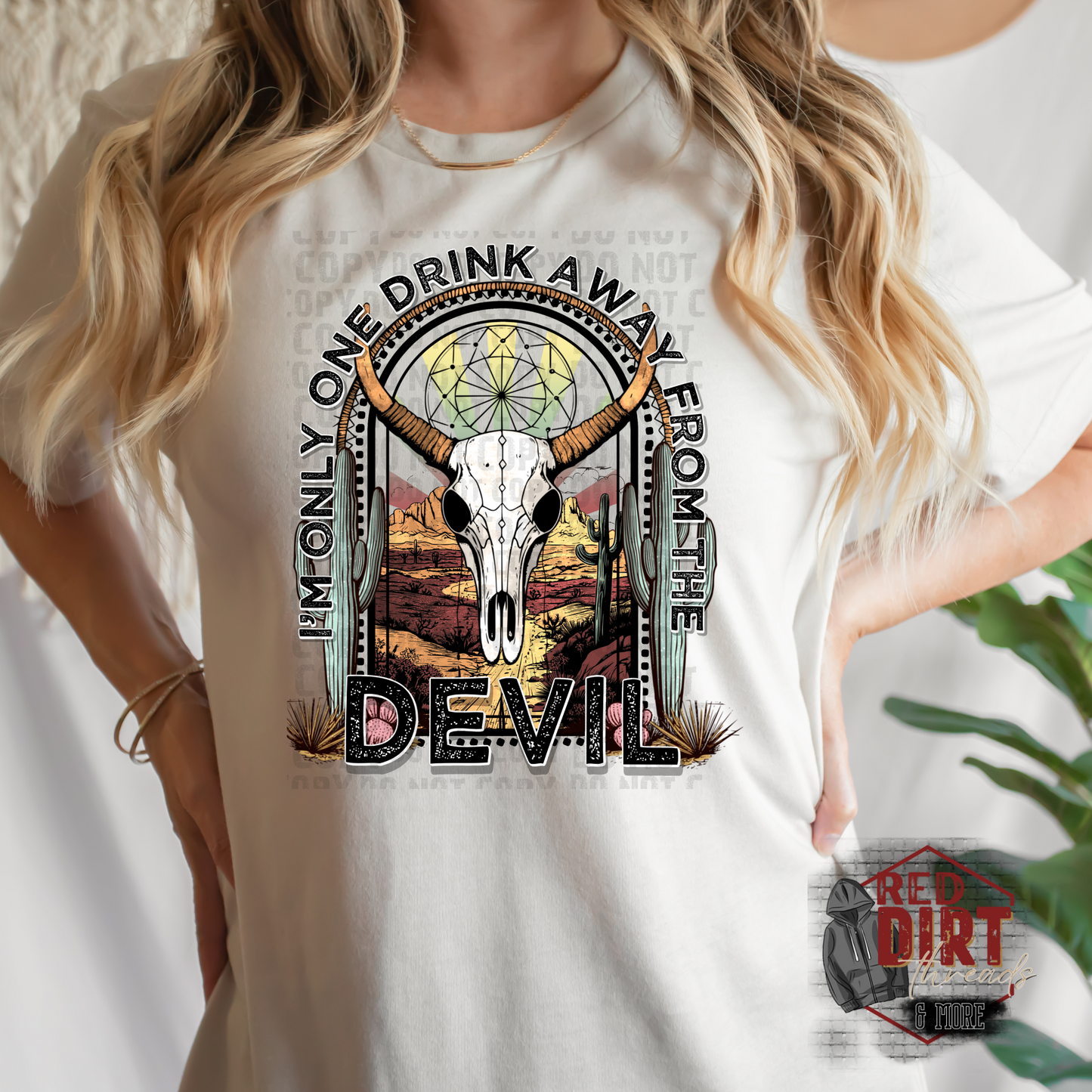 One Drink Away DTF Transfer | Country Music DTF Print | Ready to Press Transfers | High Quality DTF Transfers | Fast Shipping