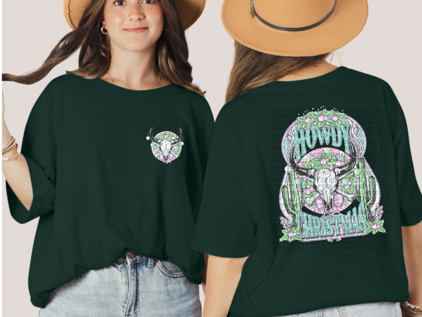 Howdy Christmas T-Shirt | Western Christmas Shirt | Fast Shipping | Super Soft Shirts for Women/Kid's