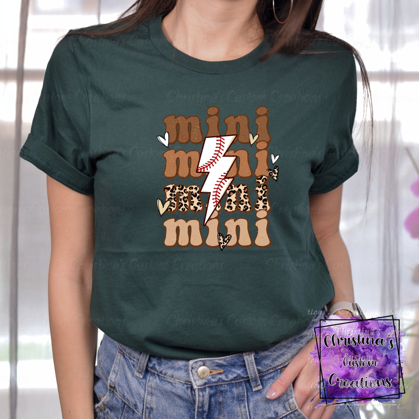 Baseball Mini T-Shirt | Trendy School Spirit Shirt | Baseball Shirt | Super Soft Shirts for Women | Bella Canvas