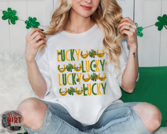 Lucky DTF Transfer | Trendy St. Patrick's Day DTF Transfer | Ready to Press | High Quality DTF Transfers | Fast Shipping