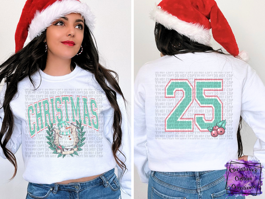 Christmas University Sweat Shirt | Trendy Christmas Hoodie with Sleeves | Fast Shipping | Super Soft Shirts for Women
