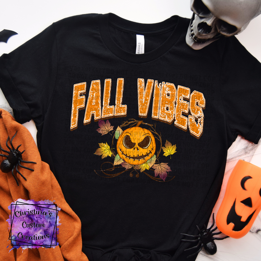 Fall Vibes T-Shirt | Trendy Halloween/Fall Shirt | Fast Shipping | Super Soft Shirts for Men/Women/Kid's