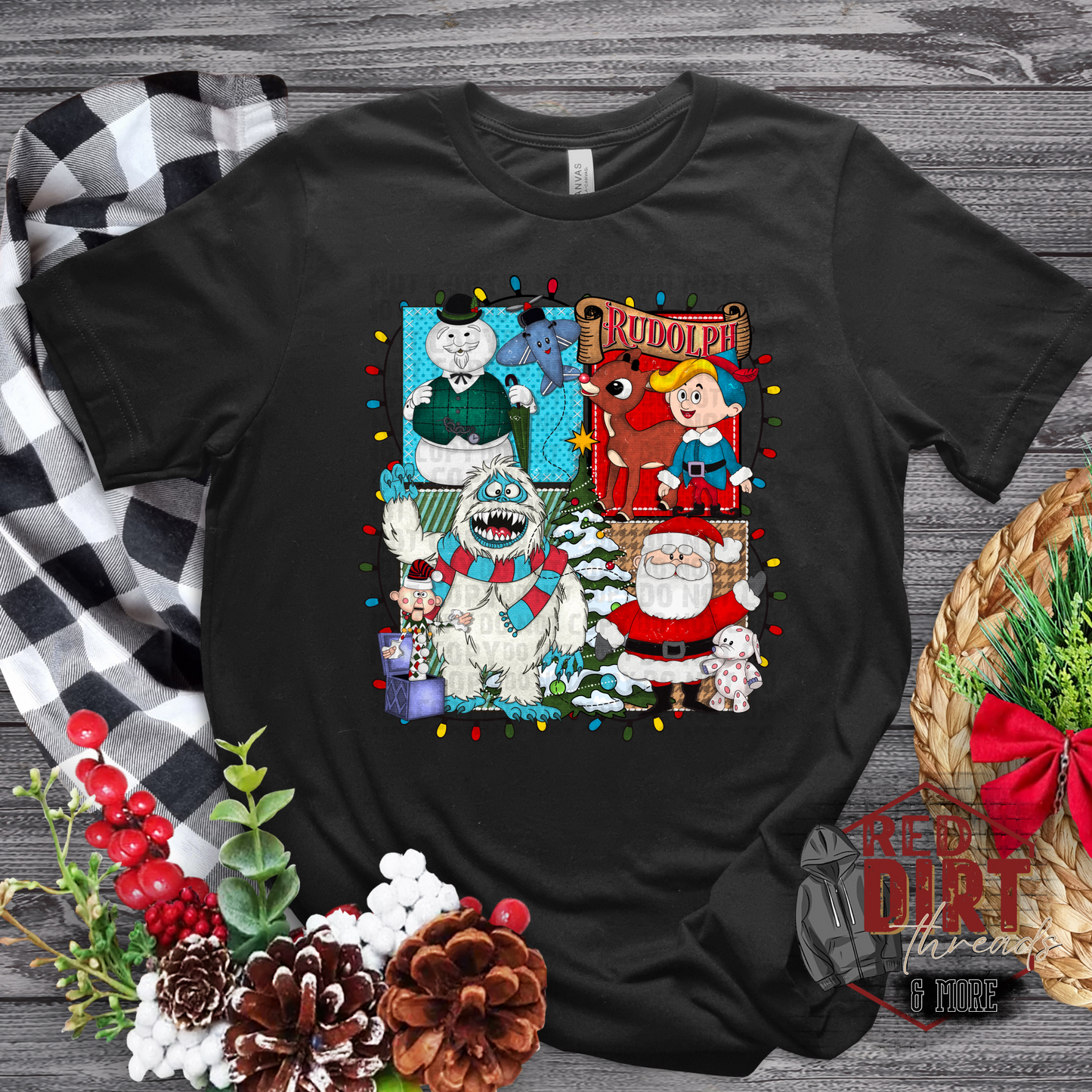 Christmas Deer With A Red Nose T-Shirt | Vintage Christmas Movie Shirt | Fast Shipping | Super Soft Shirts for Women/Kid's