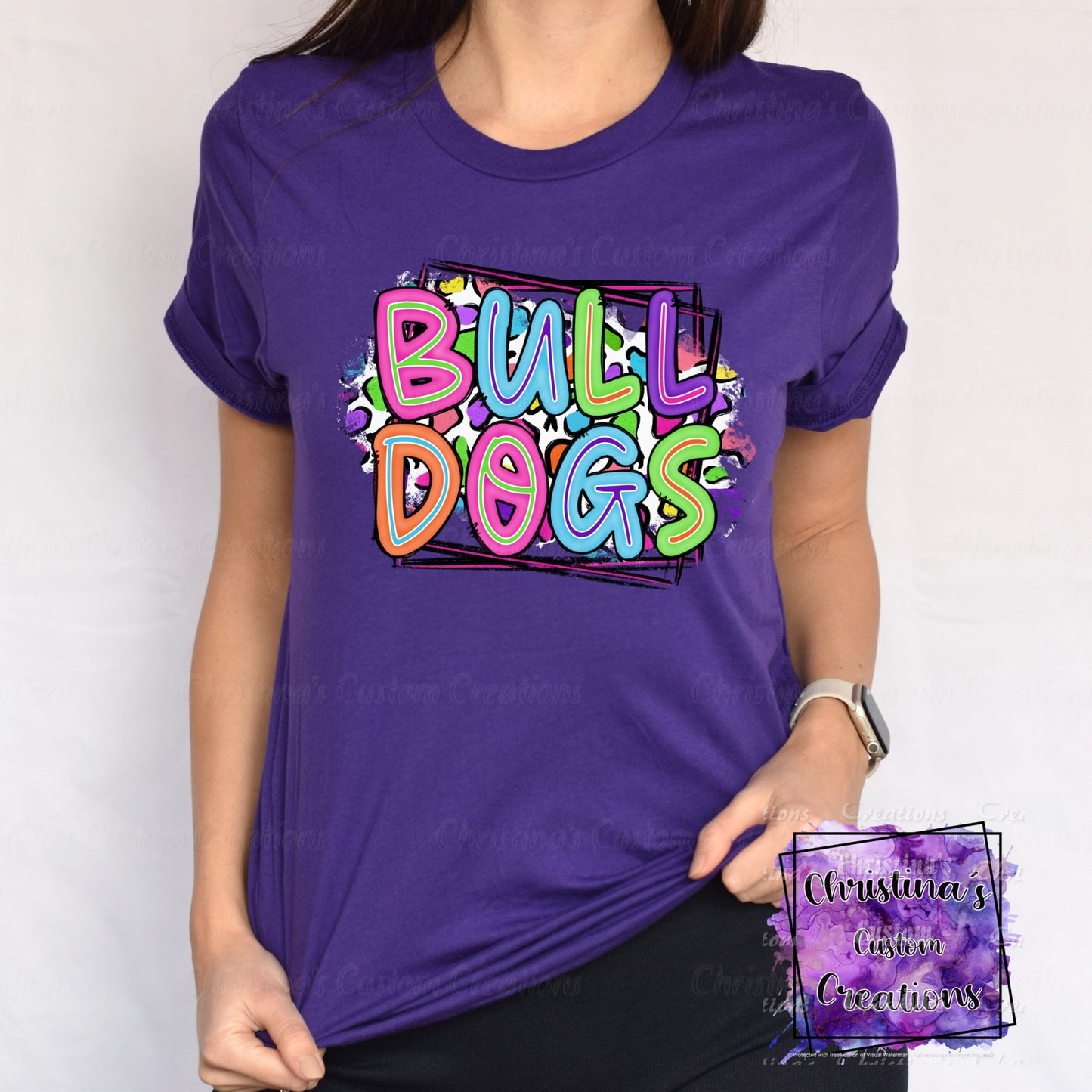 Neon Bulldogs T-Shirt | Trendy School Spirit Shirt | Fast Shipping | Super Soft Shirts for Men/Women/Kid's | Bella Canvas