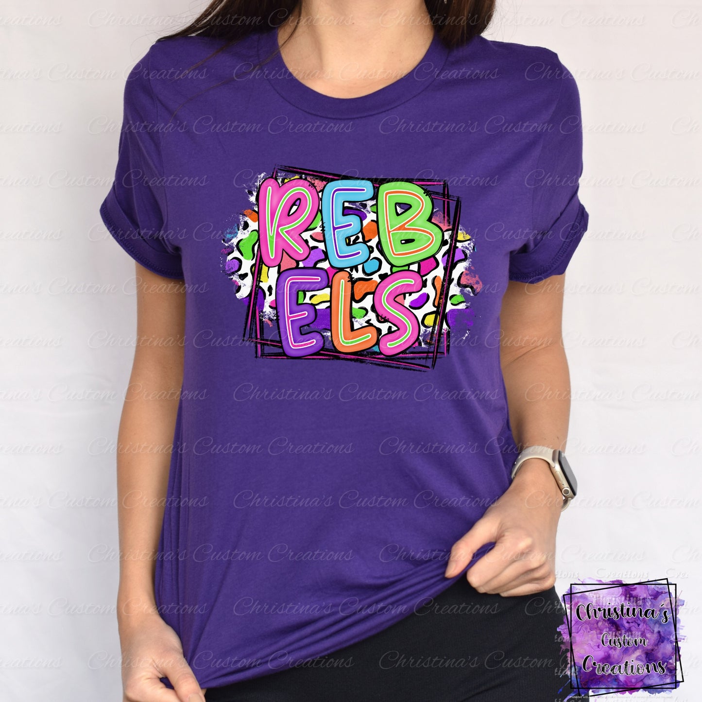 Neon Rebels T-Shirt | Trendy School Spirit Shirt | Fast Shipping | Super Soft Shirts for Men/Women/Kid's | Bella Canvas