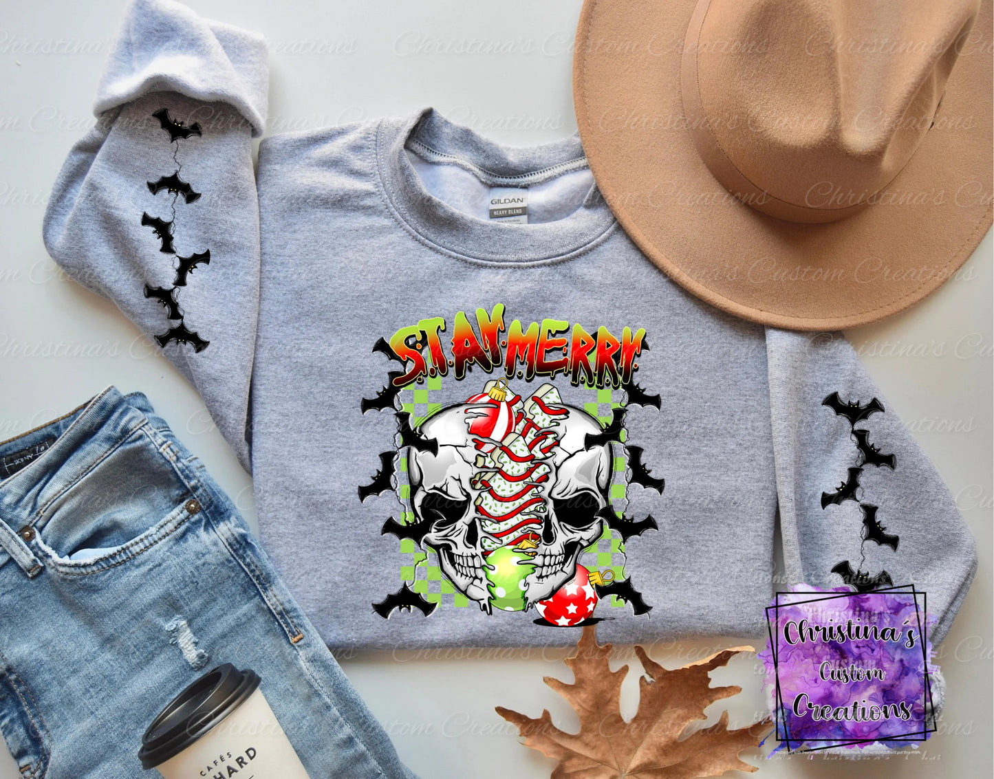 Stay Merry Sweat Shirt | Halloween Christmas Hoodie | Fast Shipping | Super Soft Shirts for Women