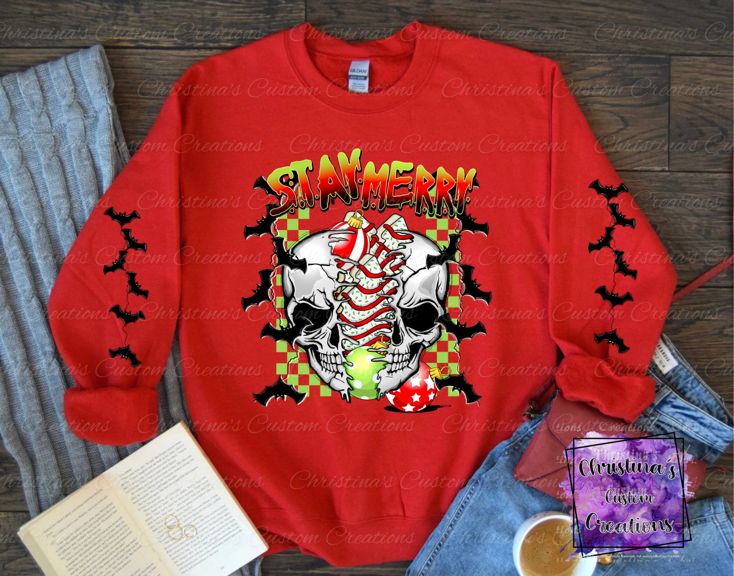 Stay Merry Sweat Shirt | Halloween Christmas Hoodie | Fast Shipping | Super Soft Shirts for Women