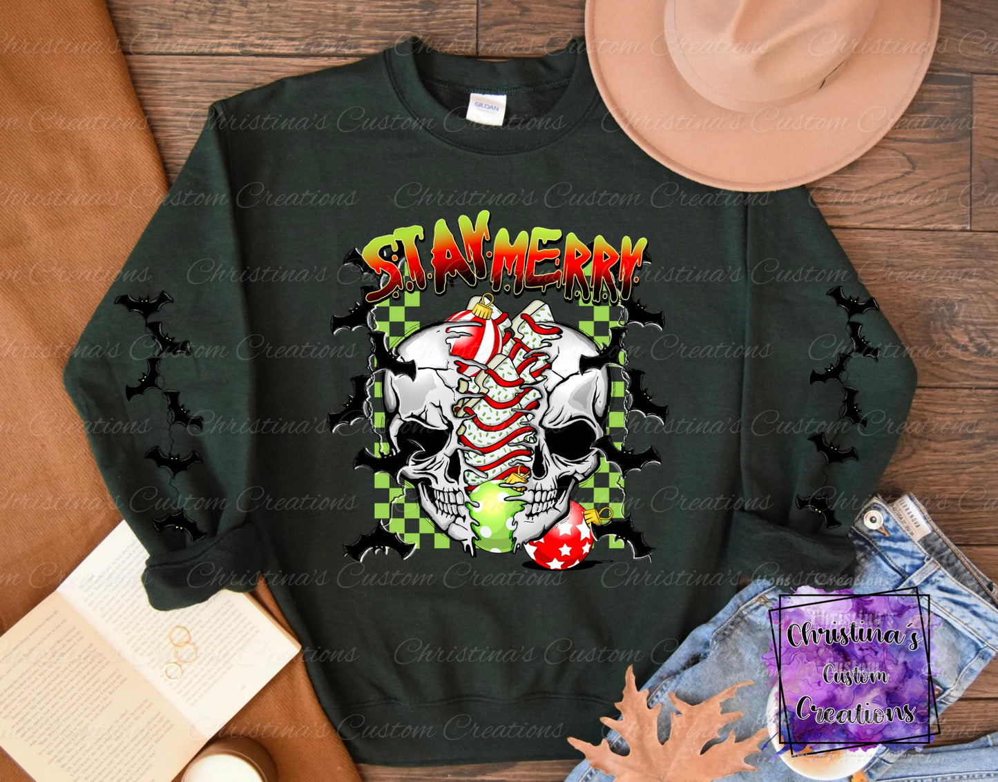 Stay Merry Sweat Shirt | Halloween Christmas Hoodie | Fast Shipping | Super Soft Shirts for Women