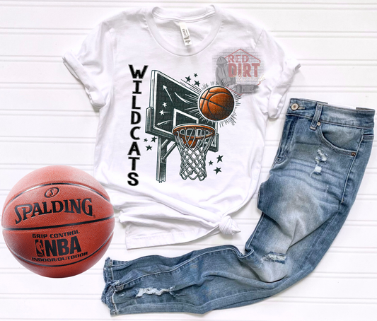 Wildcats Basketball T-Shirt | Trendy School Spirit Shirt | Fast Shipping | Super Soft Shirts for Men/Women/Kid's | Bella Canvas