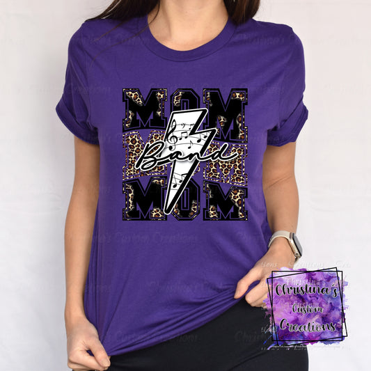 Band Mom T-Shirt | Trendy School Spirit Shirt | Fast Shipping | Super Soft Shirts for Men/Women/Kid's | Bella Canvas