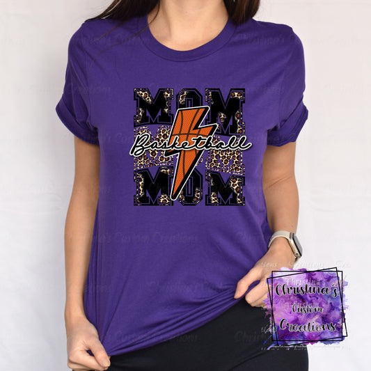 Basketball Mom T-Shirt | Trendy School Spirit Shirt | Basketball Shirt | Super Soft Shirts for Women | Bella Canvas