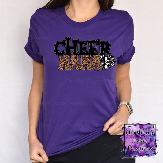 Cheer Nana T-Shirt | Trendy School Spirit Shirt | Fast Shipping | Super Soft Shirts for Men/Women/Kid's | Bella Canvas