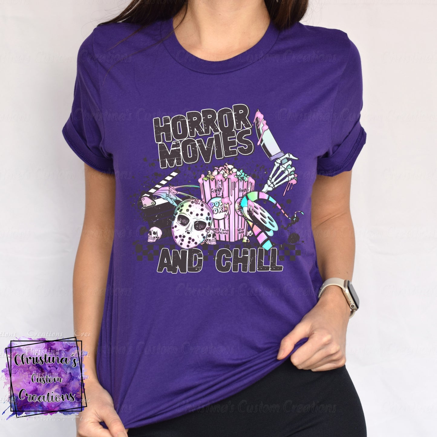 Horror Movies and Chill T-Shirt | Trendy Halloween Shirt | Horror Characters Shirt | Fast Shipping | Super Soft Shirts for Men/Women/Kid's