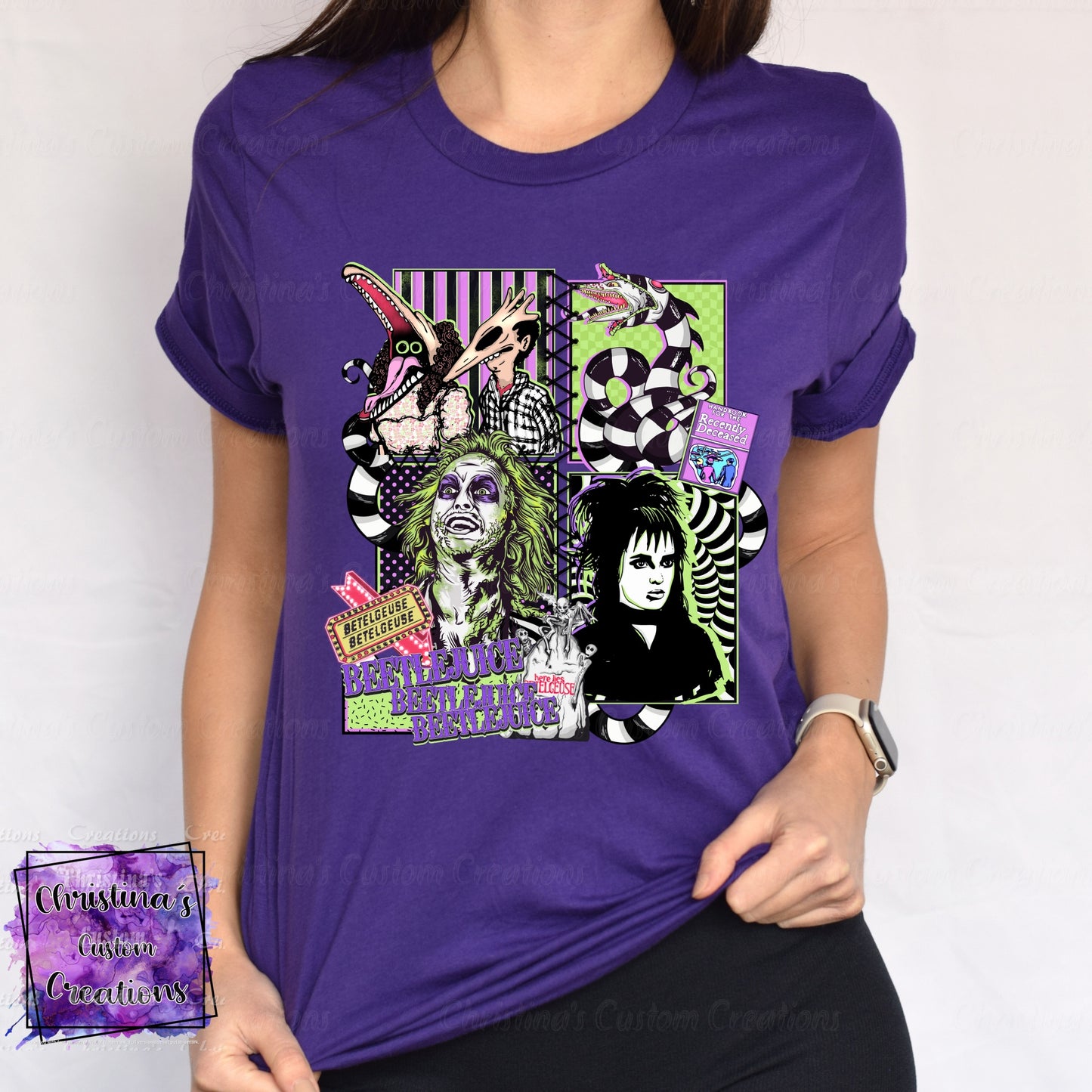 Neon 80's Halloween Movie T-Shirt | Trendy Halloween Shirt | Adam and Barb Shirt | Fast Shipping | Super Soft Shirts for Men/Women/Kid's