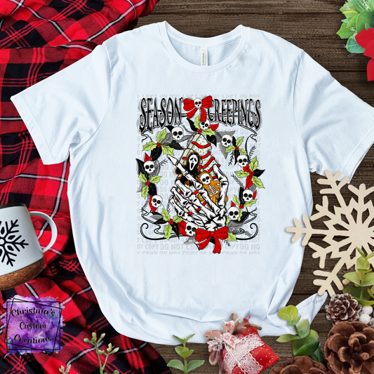 Season's Creepings T-Shirt | Halloween/Christmas Shirt | Fast Shipping | Super Soft Shirts for Women/Kid's