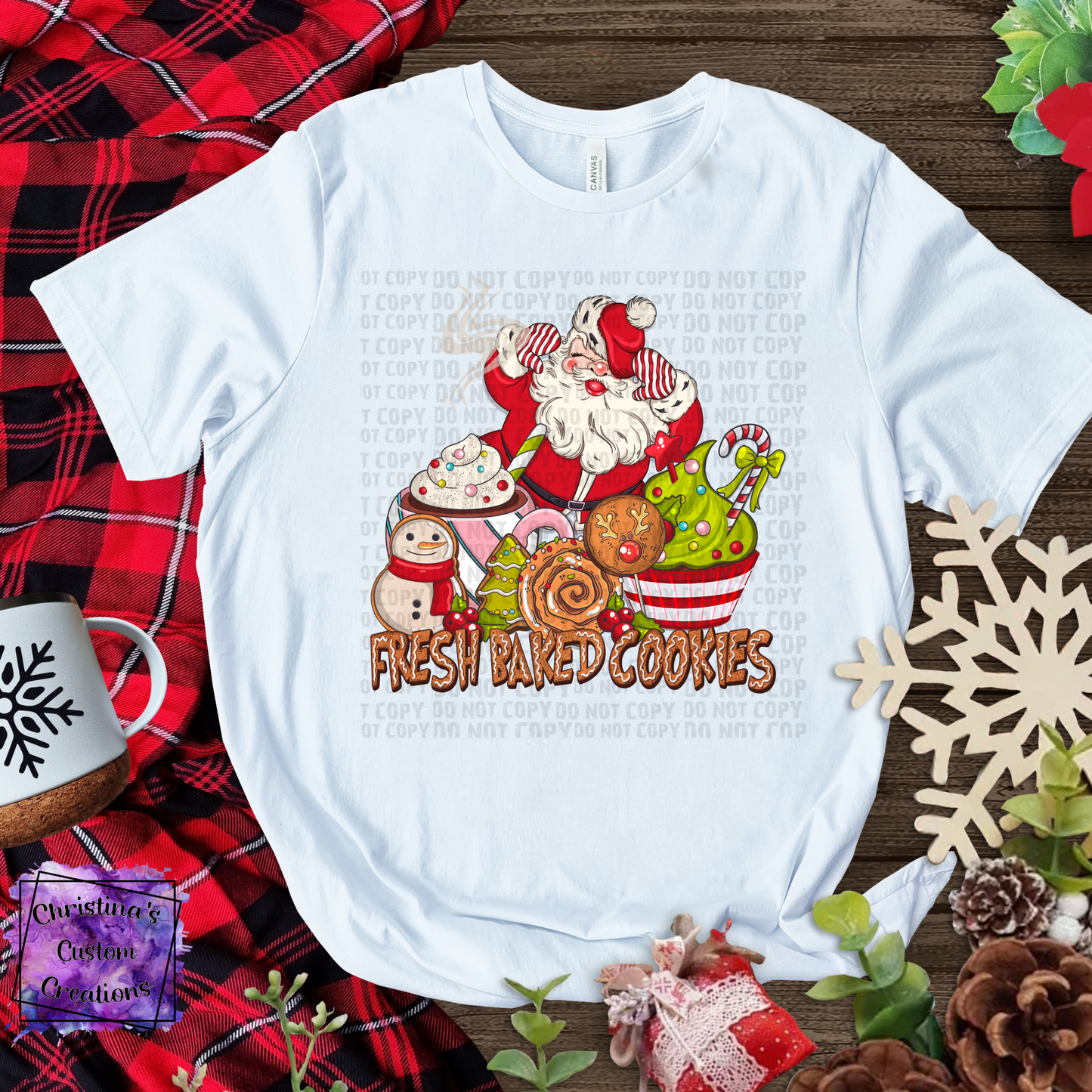 Fresh Baked Cookies T-Shirt | Trendy Christmas Shirt | Fast Shipping | Super Soft Shirts for Men/Women/Kid's