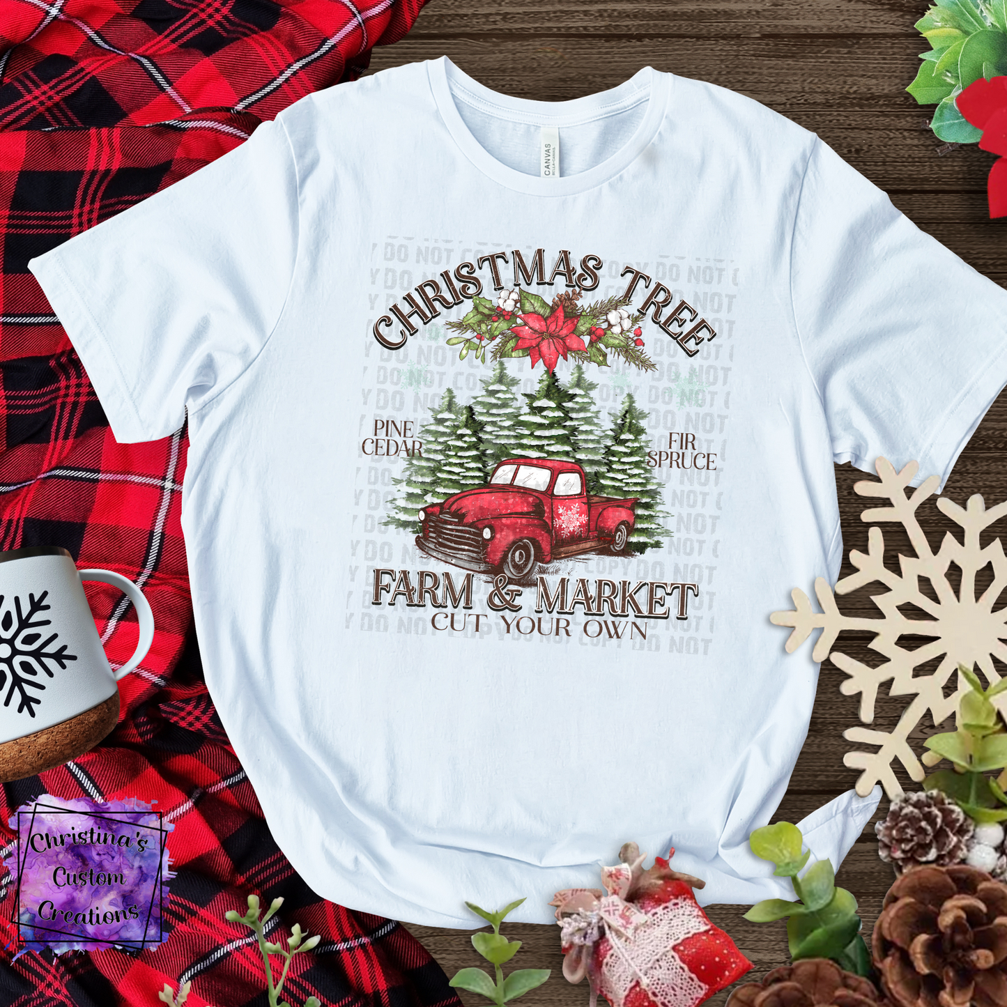 Vintage Christmas Tree Farm T-Shirt | Trendy Christmas Shirt | Fast Shipping | Super Soft Shirts for Women/Kid's