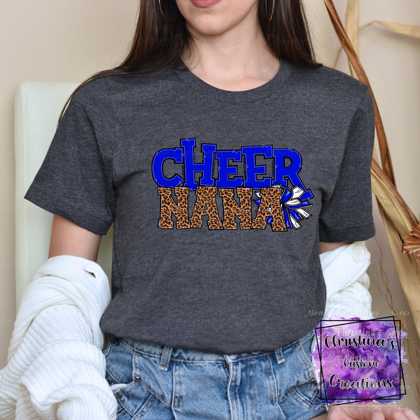 Blue Cheer Nana T-Shirt | Trendy School Spirit Shirt | Fast Shipping | Super Soft Shirts for Men/Women/Kid's | Bella Canvas