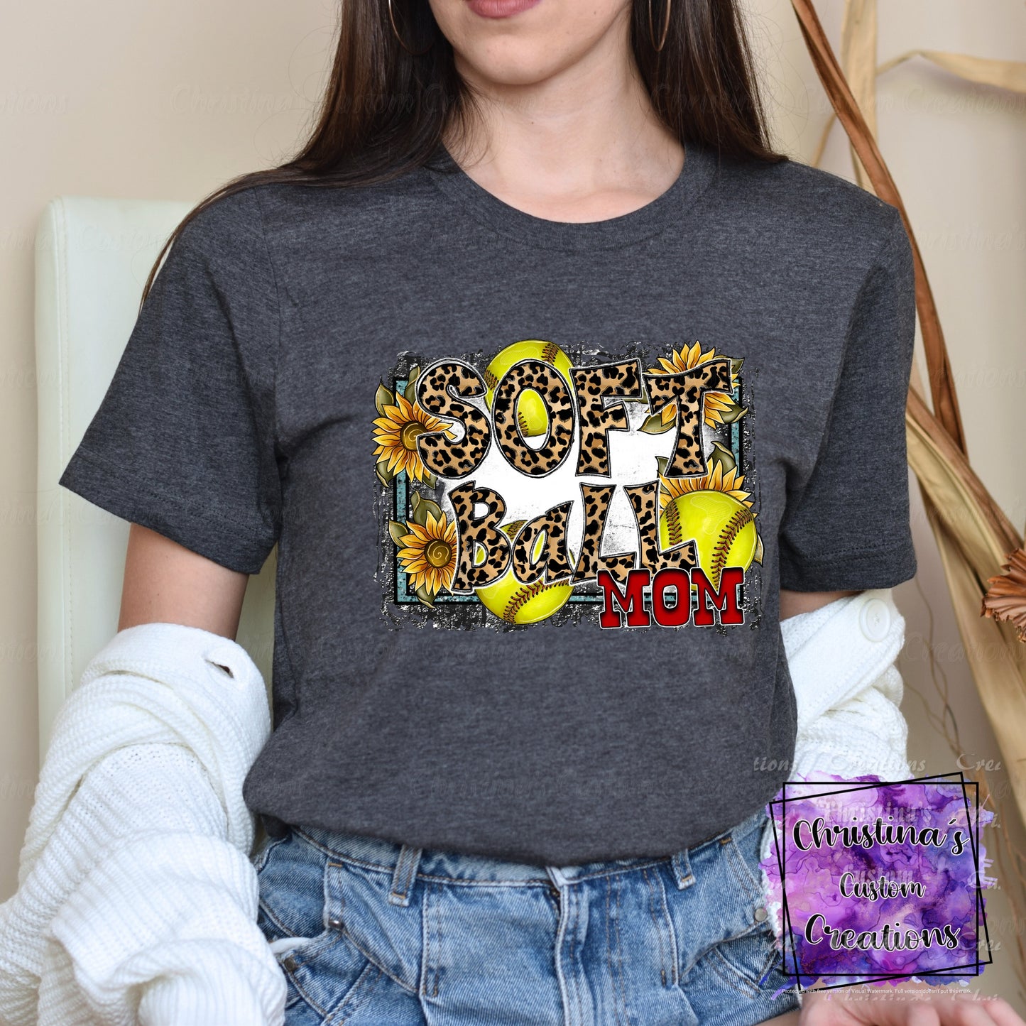 Softball Mom T-Shirt | Trendy Softball Shirt | Fast Shipping | Super Soft Shirts for Men/Women/Kid's | Bella Canvas