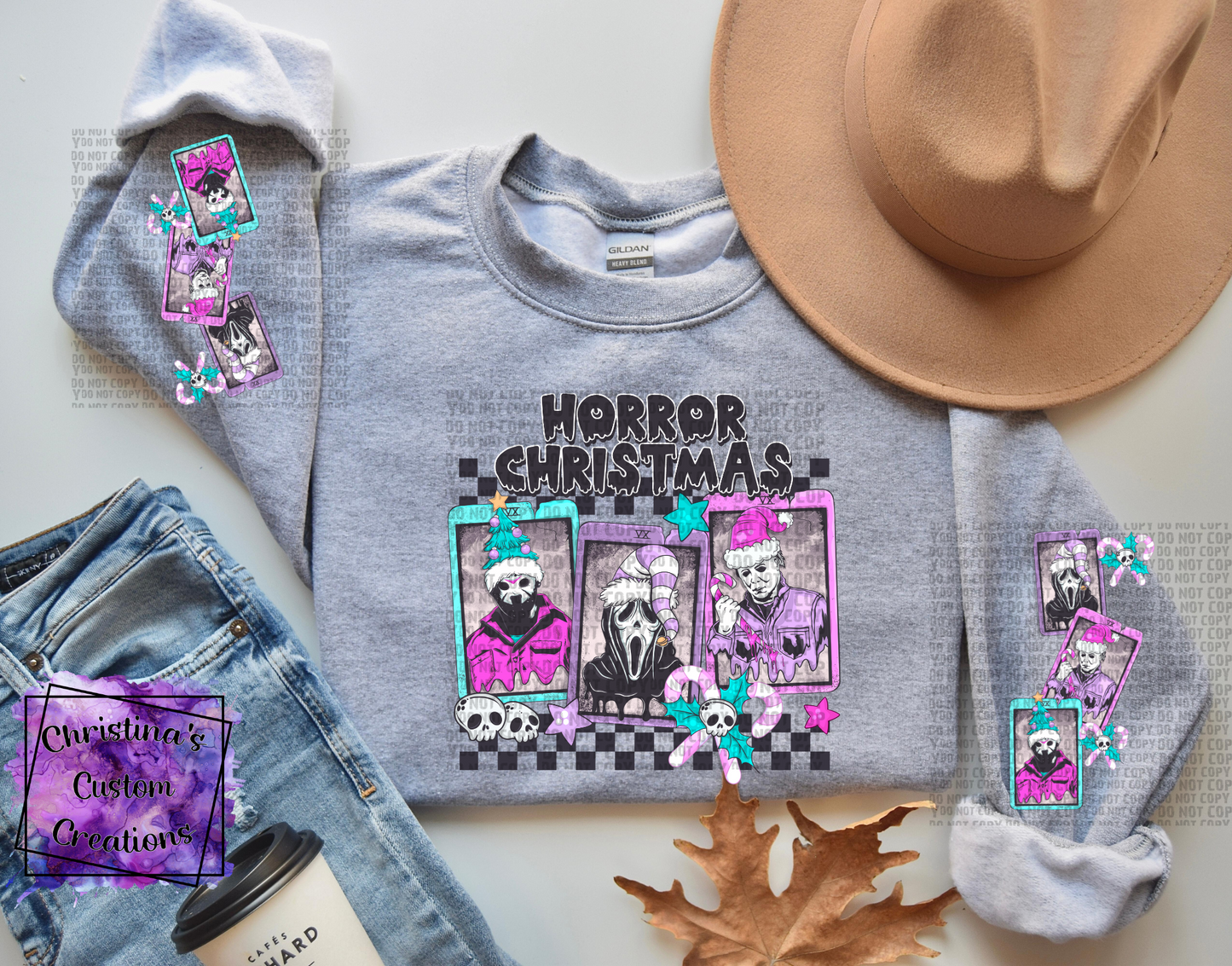 Horror Christmas Hoodie with Sleeves | Fast Shipping | Super Soft Shirts for Women