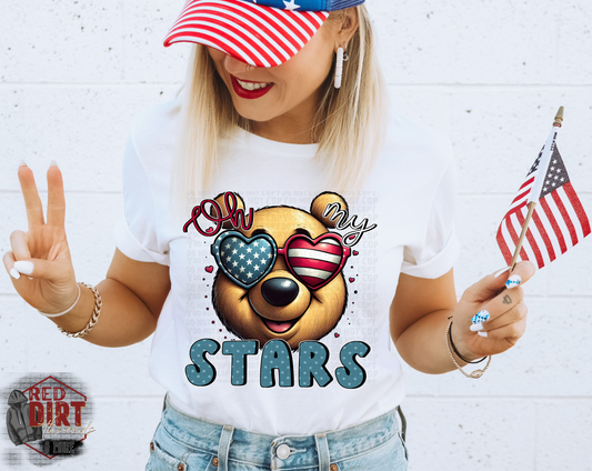 Oh my Stars DTF Transfer | Trendy Fourth of July DTF Transfer | Ready to Press | High Quality DTF Transfers | Fast Shipping