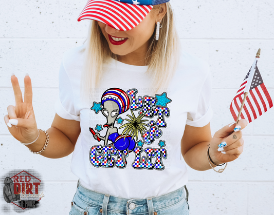 Let's Get Lit DTF Transfer | Trendy Fourth of July DTF Transfer | Ready to Press | High Quality DTF Transfers | Fast Shipping