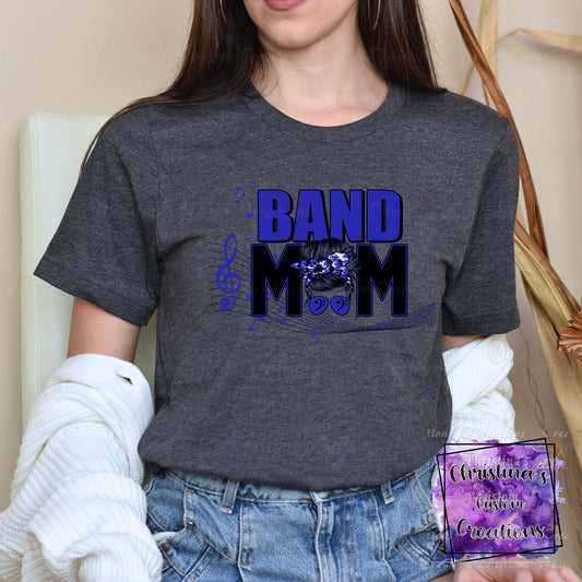 Blue Band Mom T-Shirt | Trendy School Spirit Shirt | Fast Shipping | Super Soft Shirts for Men/Women/Kid's | Bella Canvas