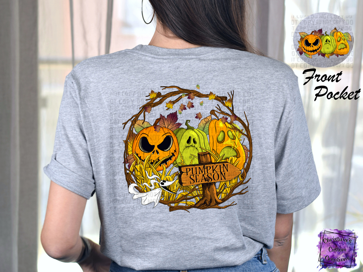Pumpkin Season T-Shirt | Trendy Halloween/Fall Shirt | Front and Back Shirt | Fast Shipping | Super Soft Shirts for Men/Women/Kid's