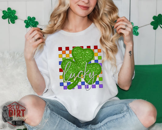 Lucky DTF Transfer | Trendy St. Patrick's Day DTF Transfer | Ready to Press | High Quality DTF Transfers | Fast Shipping