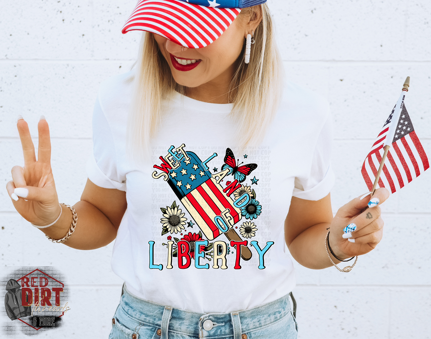 Sweet Land of Liberty DTF Transfer | Trendy Fourth of July DTF Transfer | Ready to Press | High Quality DTF Transfers | Fast Shipping