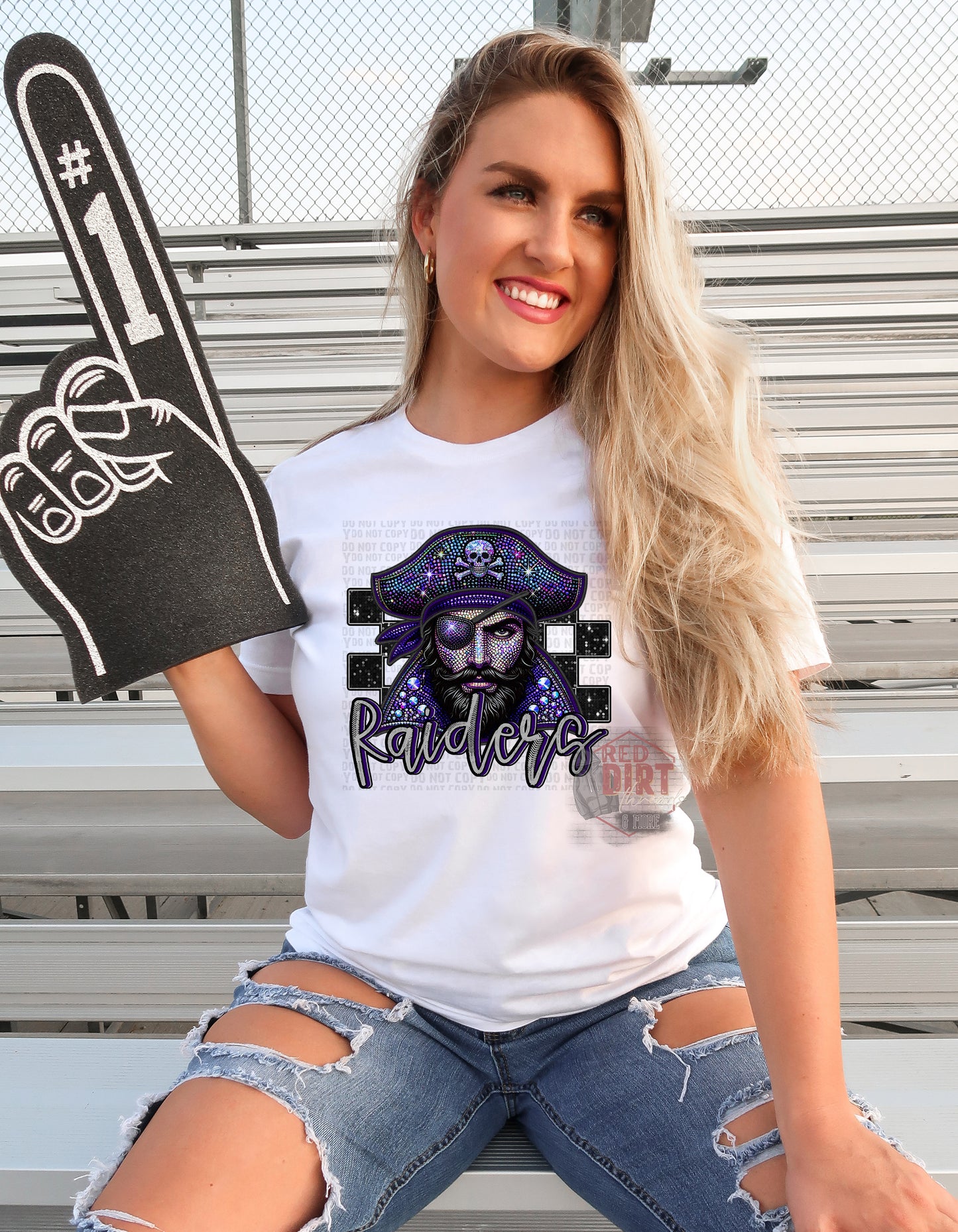 Raiders Faux Rhinestones DTF Transfer | Trendy School Spirit DTF Transfer | Ready to Press | High Quality DTF Transfers | Fast Shipping