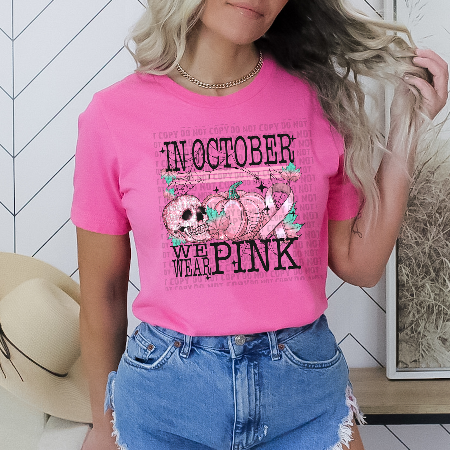 In October We Wear Pink T-Shirt | Breast Cancer Awareness Shirt | Fast Shipping | Super Soft Shirts for Women/Kid's