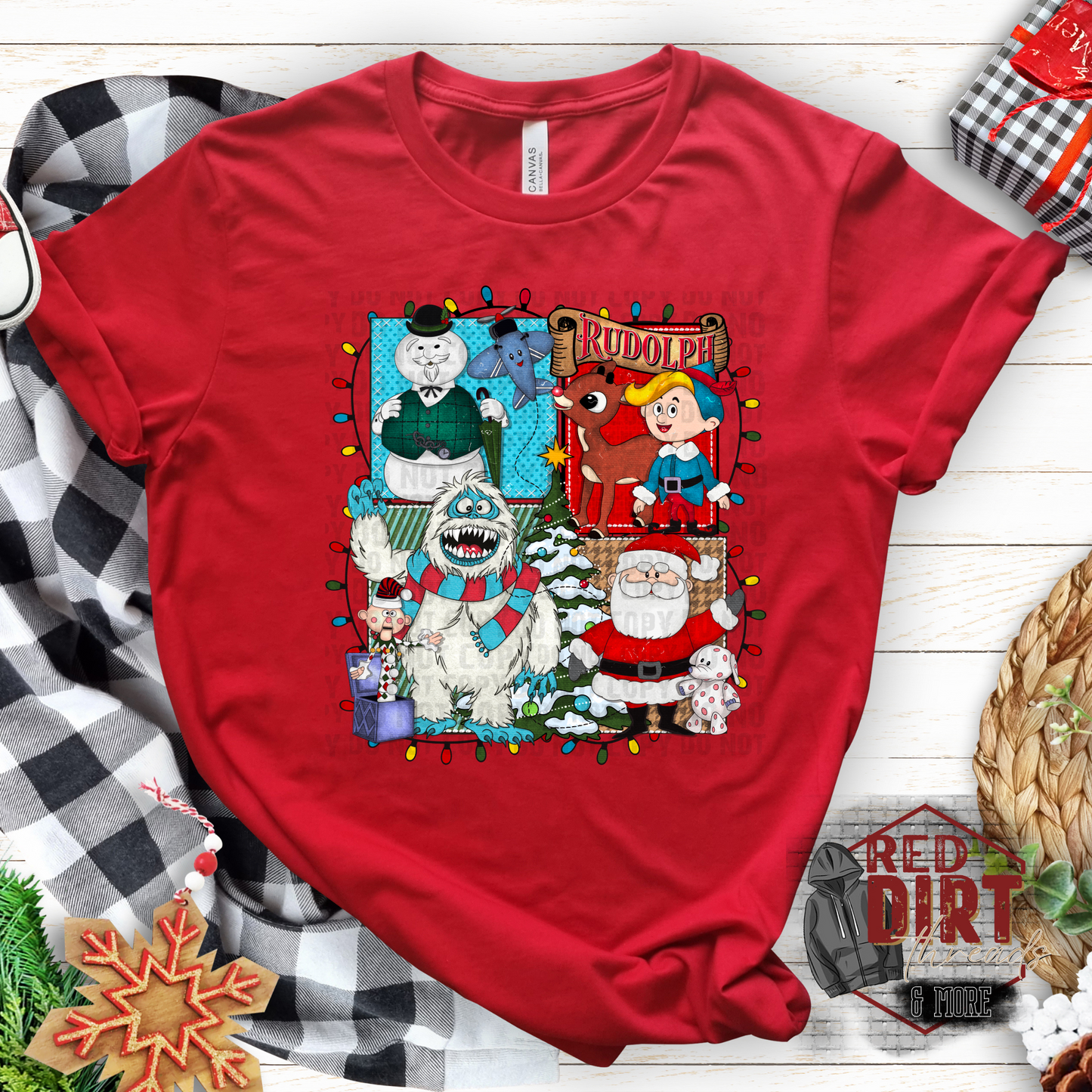 Christmas Deer With A Red Nose T-Shirt | Vintage Christmas Movie Shirt | Fast Shipping | Super Soft Shirts for Women/Kid's