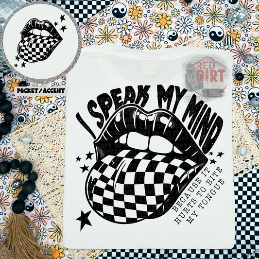 I Speak My Mind T-Shirt | Trendy Snarky Shirt | Fast Shipping | Super Soft Shirts for Men/Women/Kid's | Bella Canvas