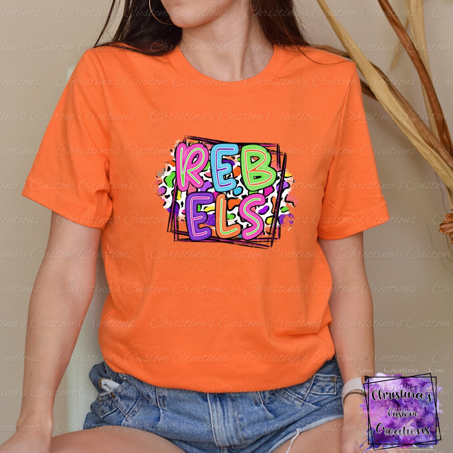 Neon Rebels T-Shirt | Trendy School Spirit Shirt | Fast Shipping | Super Soft Shirts for Men/Women/Kid's | Bella Canvas