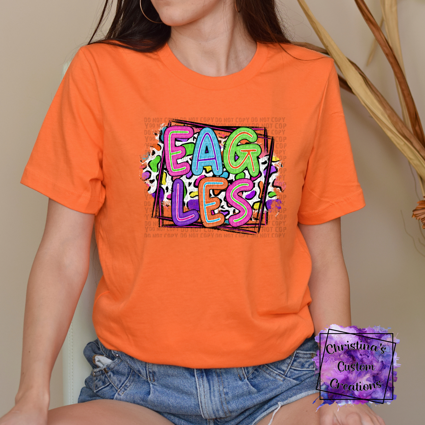 Neon Eagles T-Shirt | Trendy School Spirit Shirt | Fast Shipping | Super Soft Shirts for Men/Women/Kid's | Bella Canvas