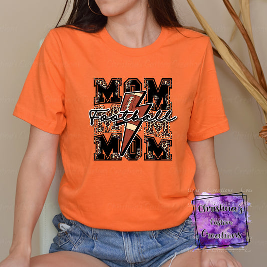 Football Mom T-Shirt | Trendy Football Shirt | Fast Shipping | Super Soft Shirts for Men/Women/Kid's | Bella Canvas