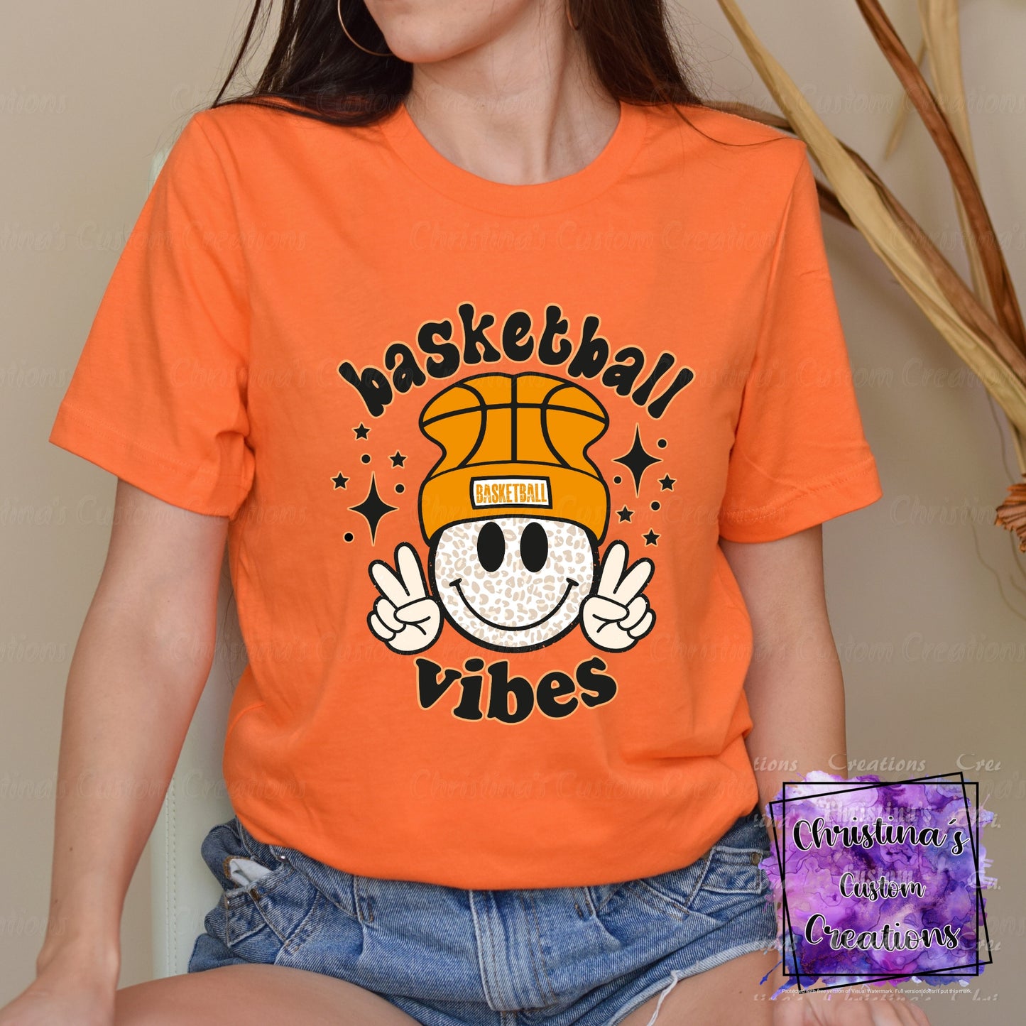 Basketball Vibes T-Shirt | Trendy School Spirit Shirt | Basketball Shirt | Super Soft Shirts for Women | Bella Canvas