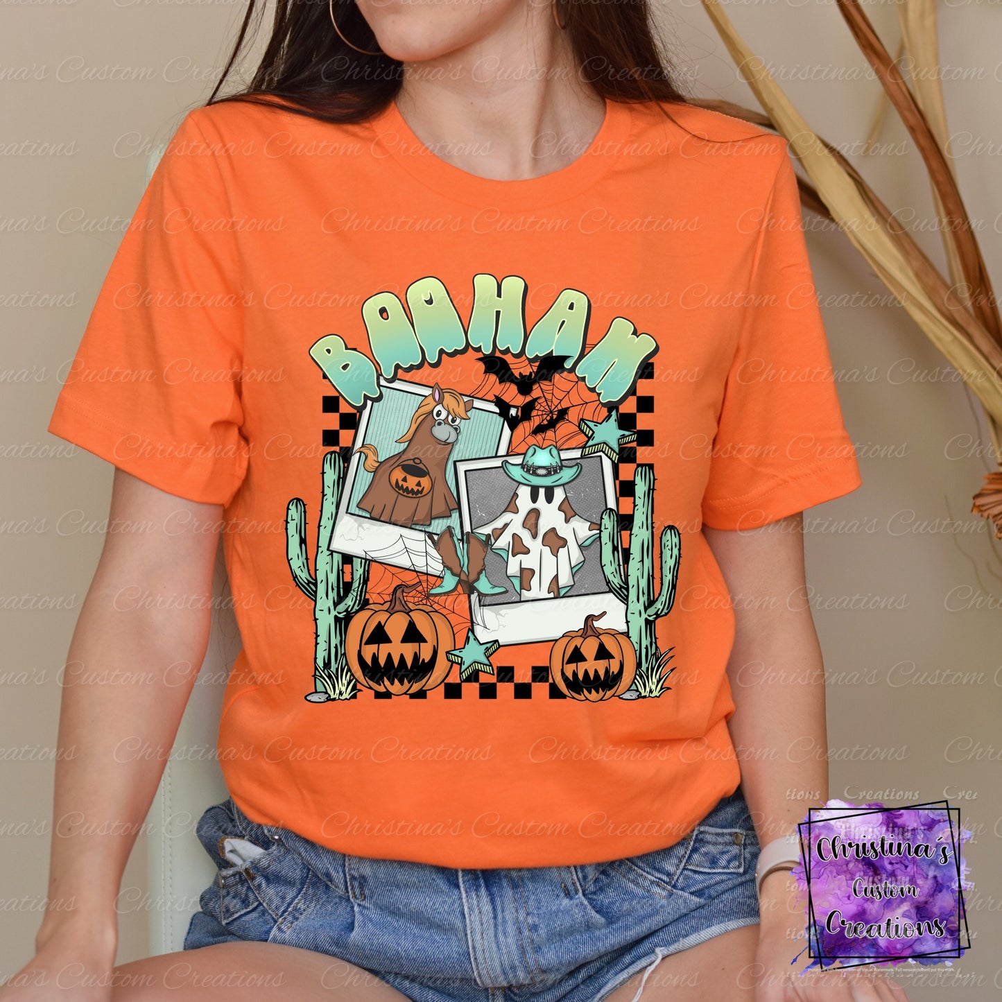 Boohaw Halloween T-Shirt | Trendy Halloween Shirt | Front and Back Shirt | Fast Shipping | Super Soft Shirts for Men/Women/Kid's